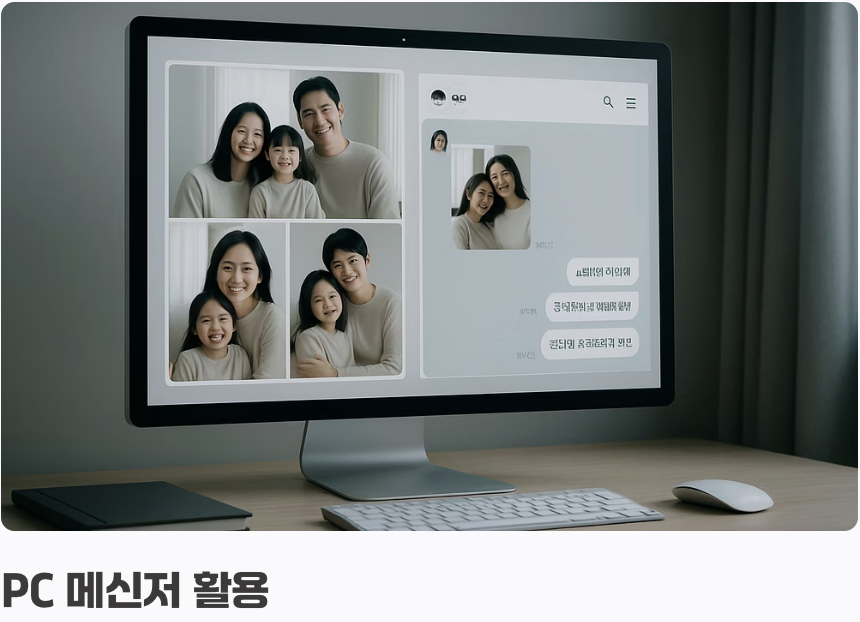 4단계: 가족과 더 가까이, PC 메신저 활용