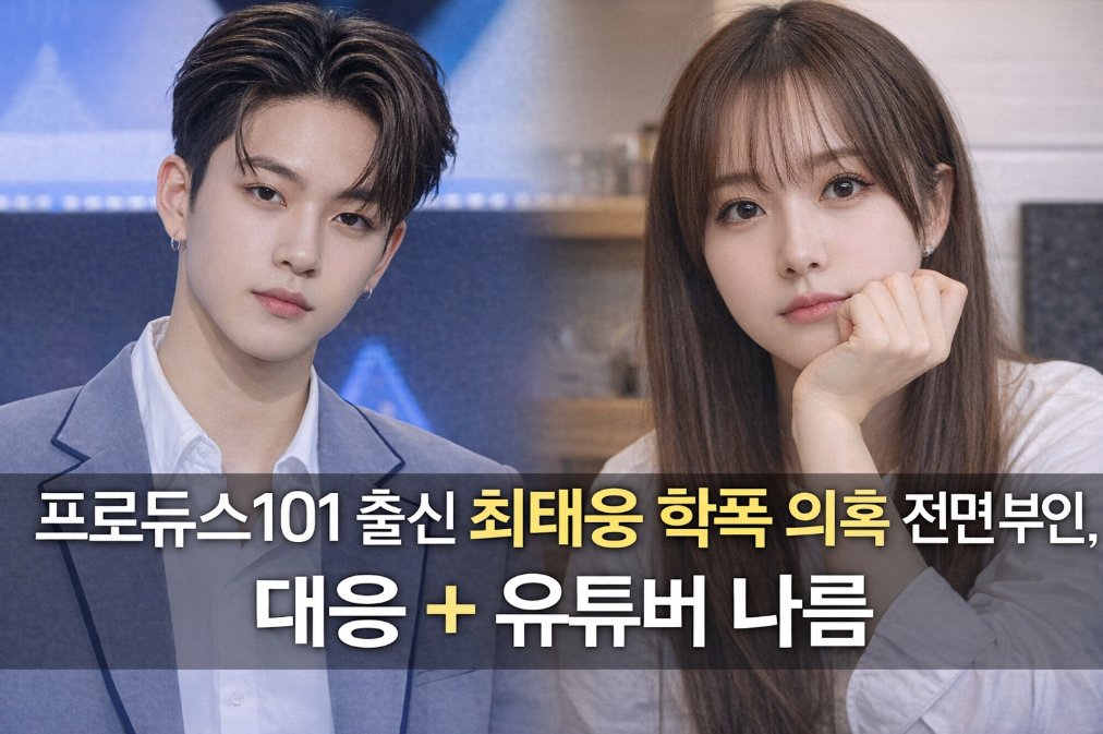 프로듀스 101 출신 최태웅 학폭 의혹 법적 대응, 진실은?