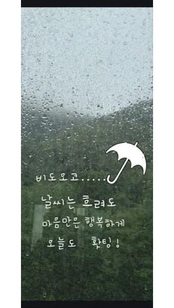 비오는 날 인사말 문구 이미지 사진 정리_4