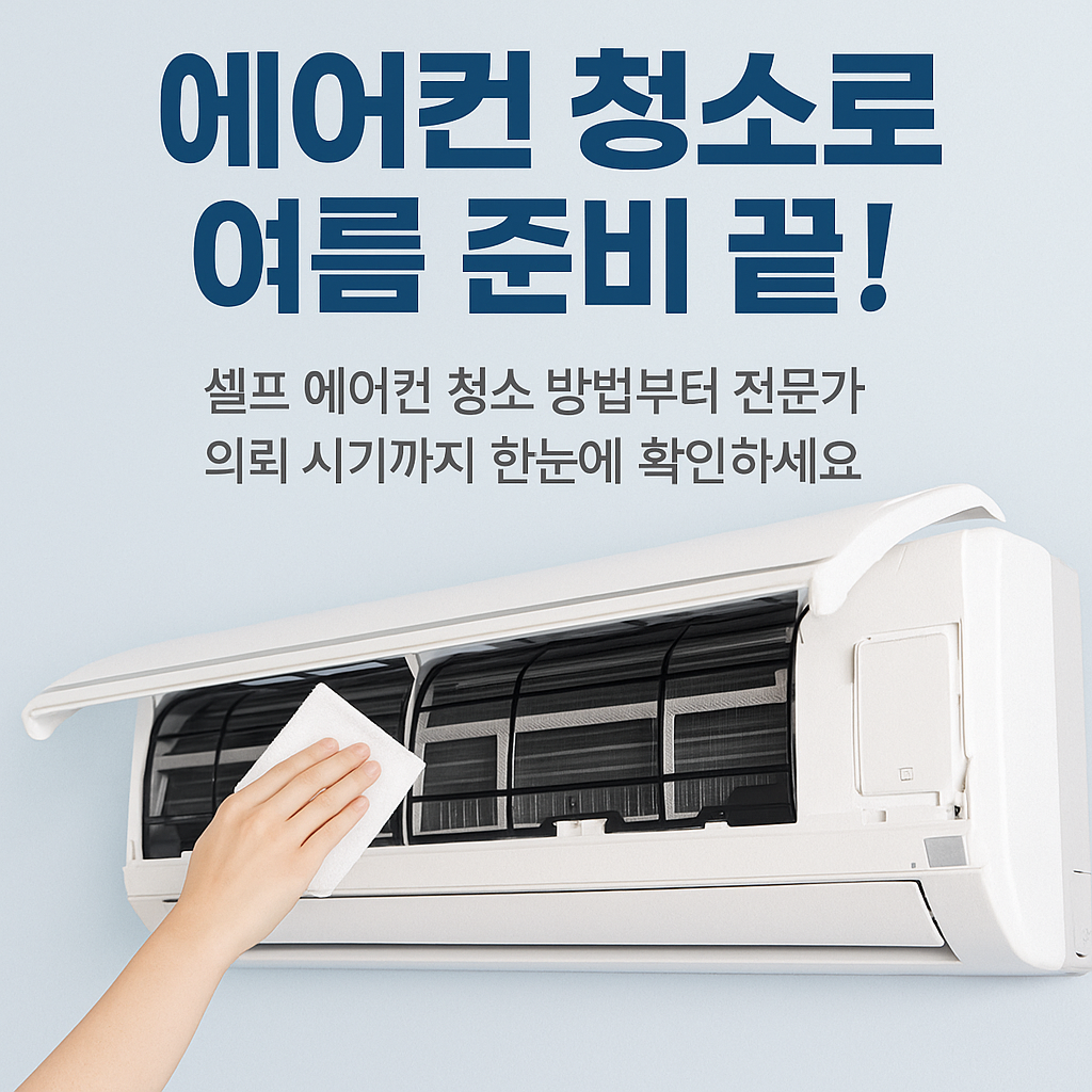 셀프 에어컨 청소 방법부터 전문가 의뢰 시기까지 한눈에 확인하세요.
