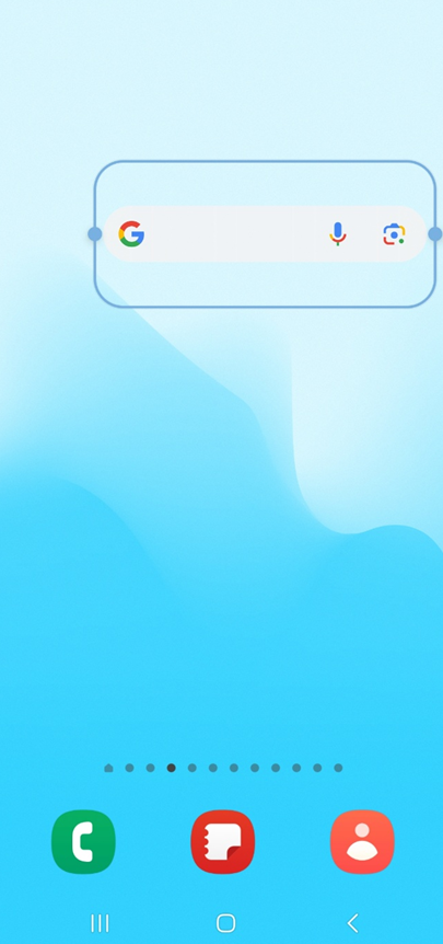 휴대폰 홈 화면 구글 검색창 만들기 추가하는 방법