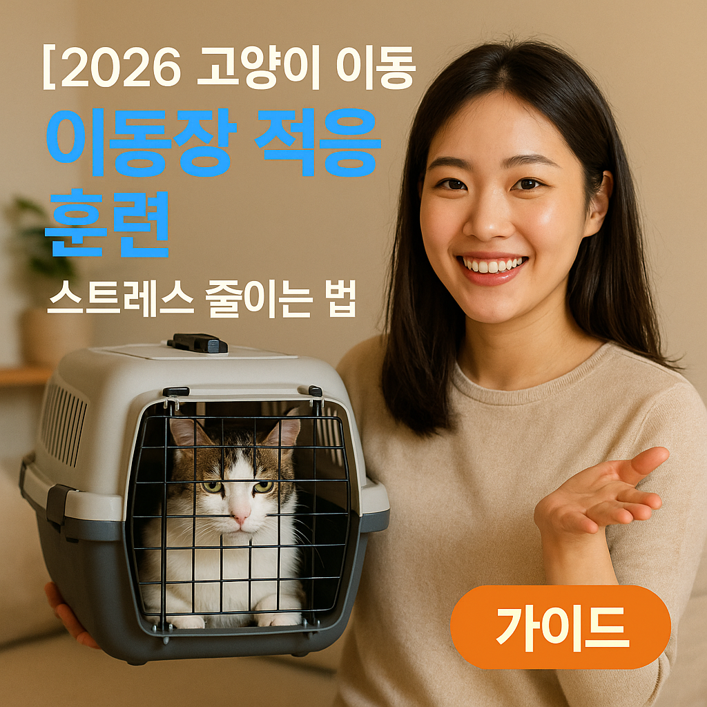 [2026 고양이 이동] 이동장 적응 훈련 ｜ 스트레스 줄이는 법