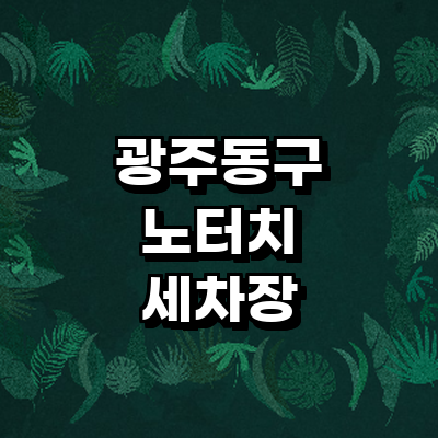 광주 동구 노터치 세차