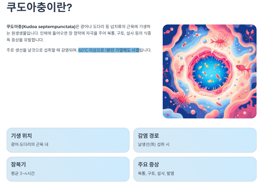 쿠도아충이란 무엇인가?