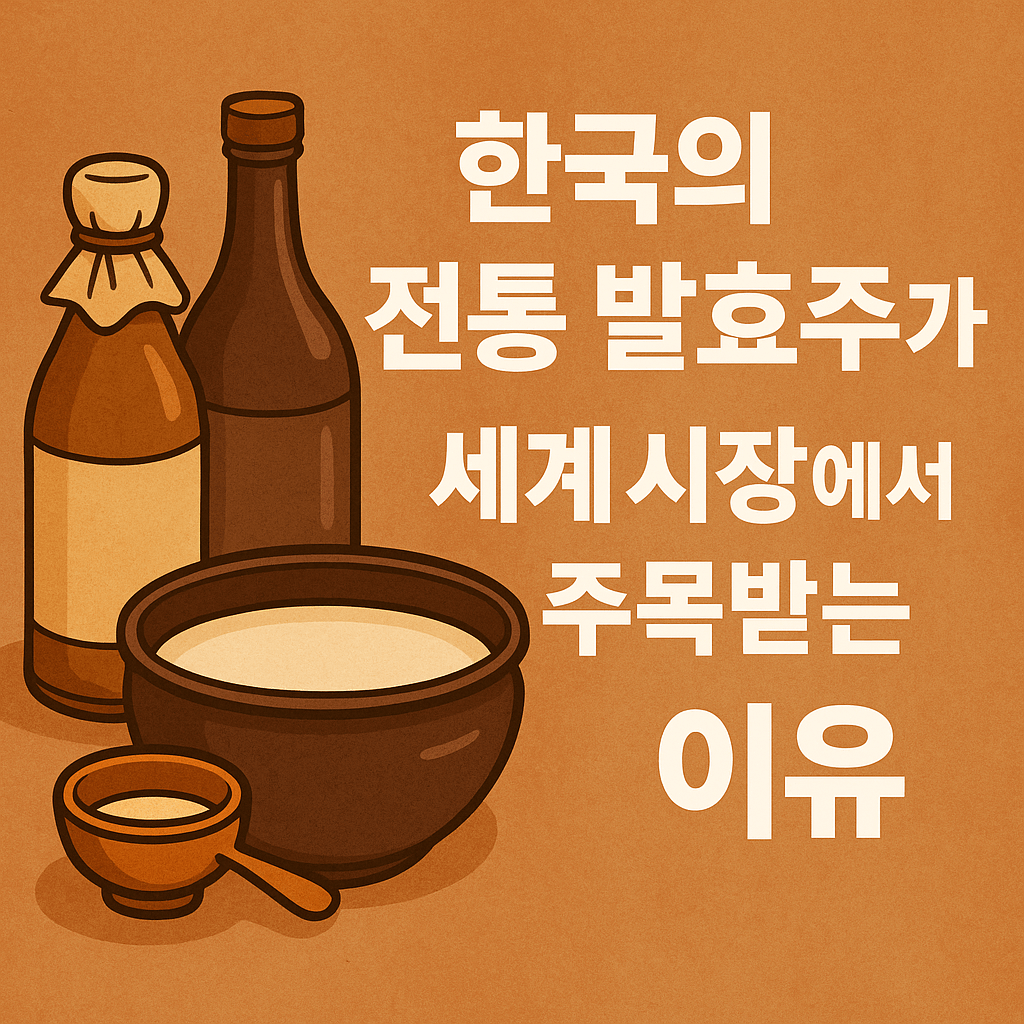 한국의 전통 발효주가 세계 와인 시장에서 주목받는 이유