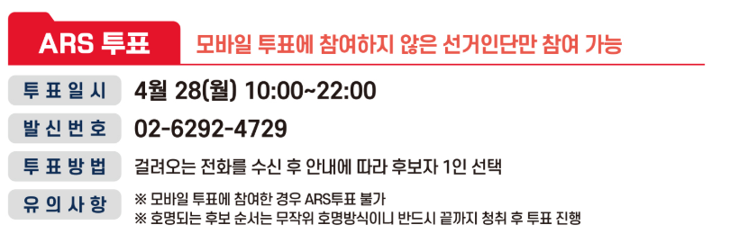 ARS 투표 방법