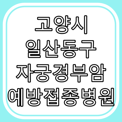 고양시 일산동구 자궁경부암 예방 접종병원