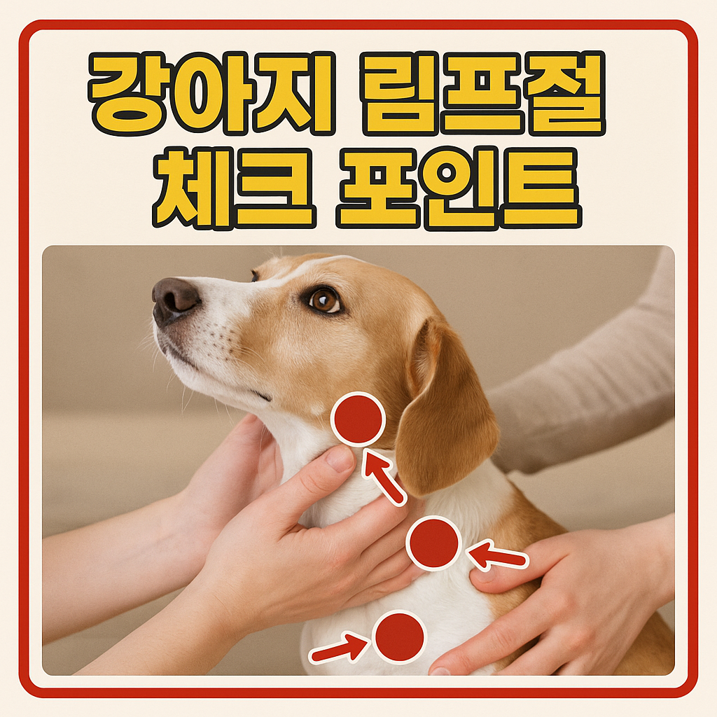 강아지 림프절 체크 포인트