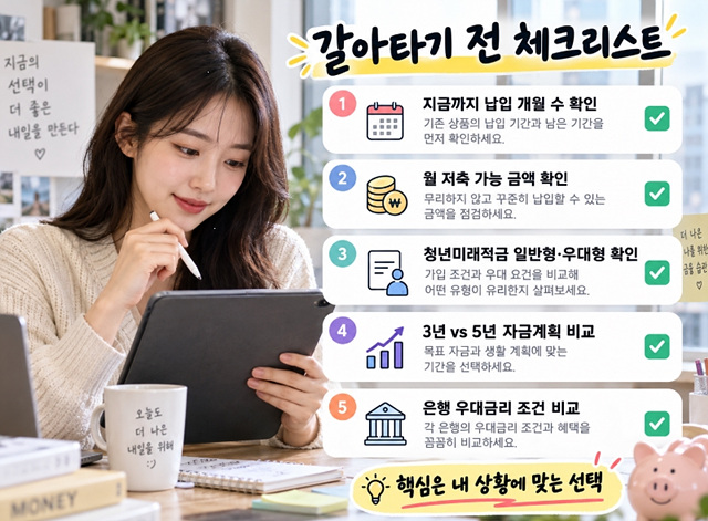 청년미래적금 청년도약계좌 갈아타기 비교
