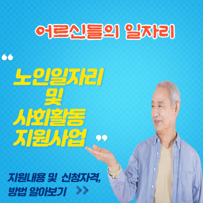 노인일자리 및 사회활동 지원사업