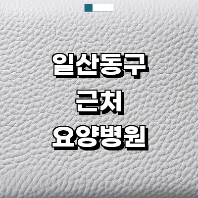 고양 일산동구 요양병원