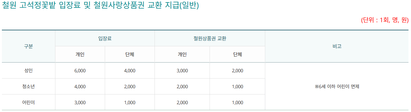 철원 고석정 꽃축제