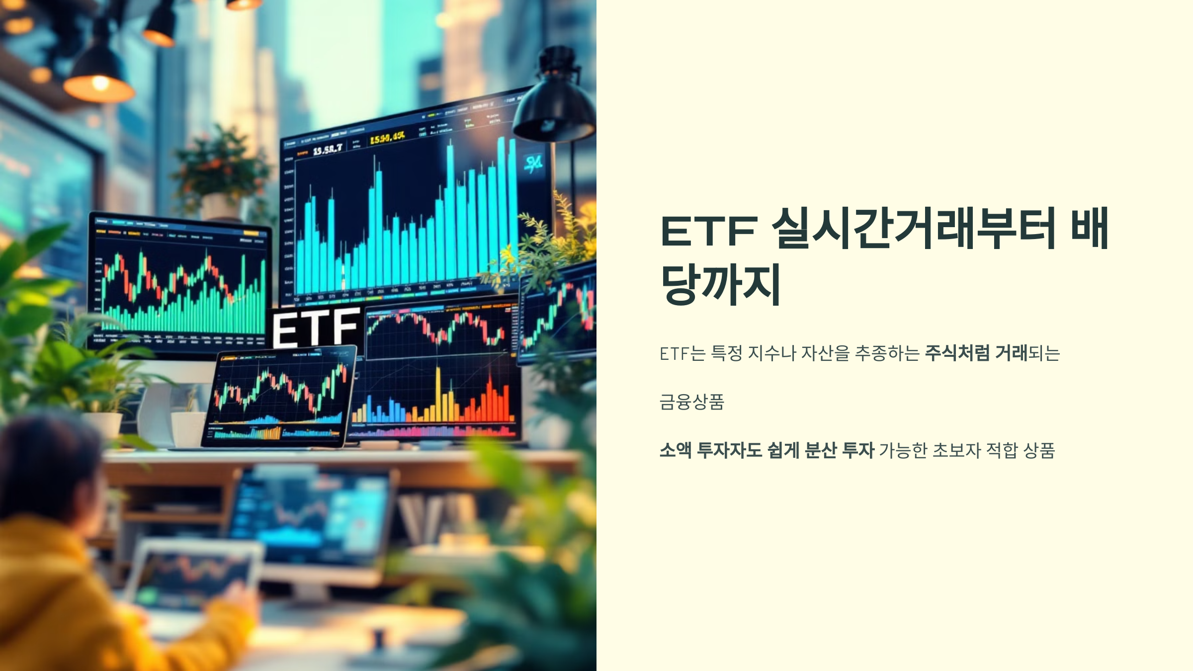 ETF실시간 거래부터 배당까지