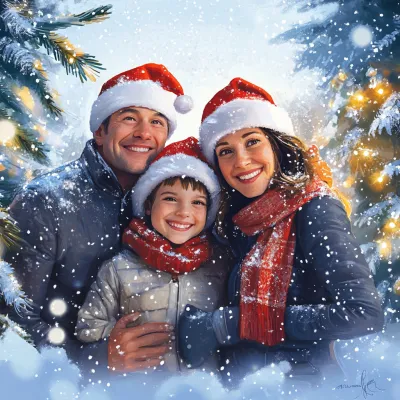 크리스마스 가족사진 촬영 팁, 5분 만에 완벽한 사진 찍는 법_1