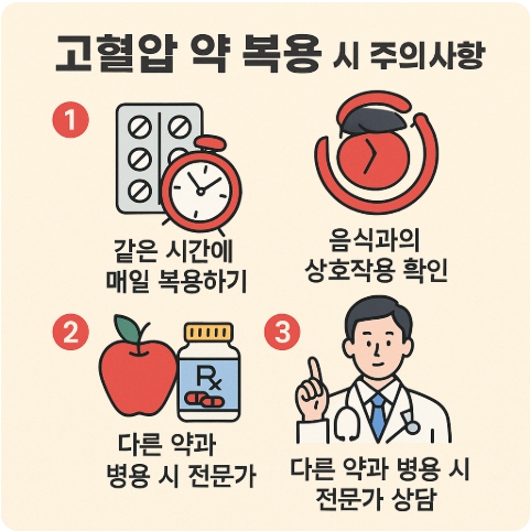 고혈압 약 복용 주의사항