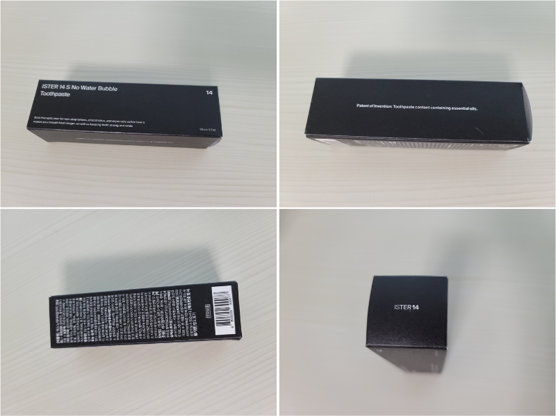 ISTER 14(이스터 14) 노워터 버블치약 박스