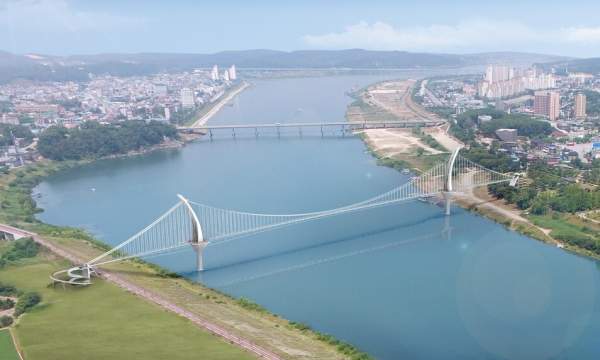 여주 출렁 다리에 관한 그림