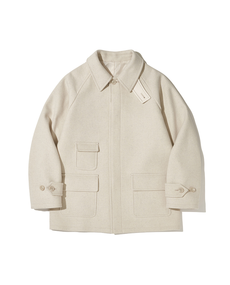 마리와별난아빠들 강민보 황동주 코트 패션 48회 의상 오트밀 발마칸 하프 코트