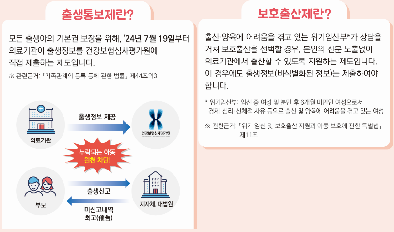 출생통보제,보호출산제란?