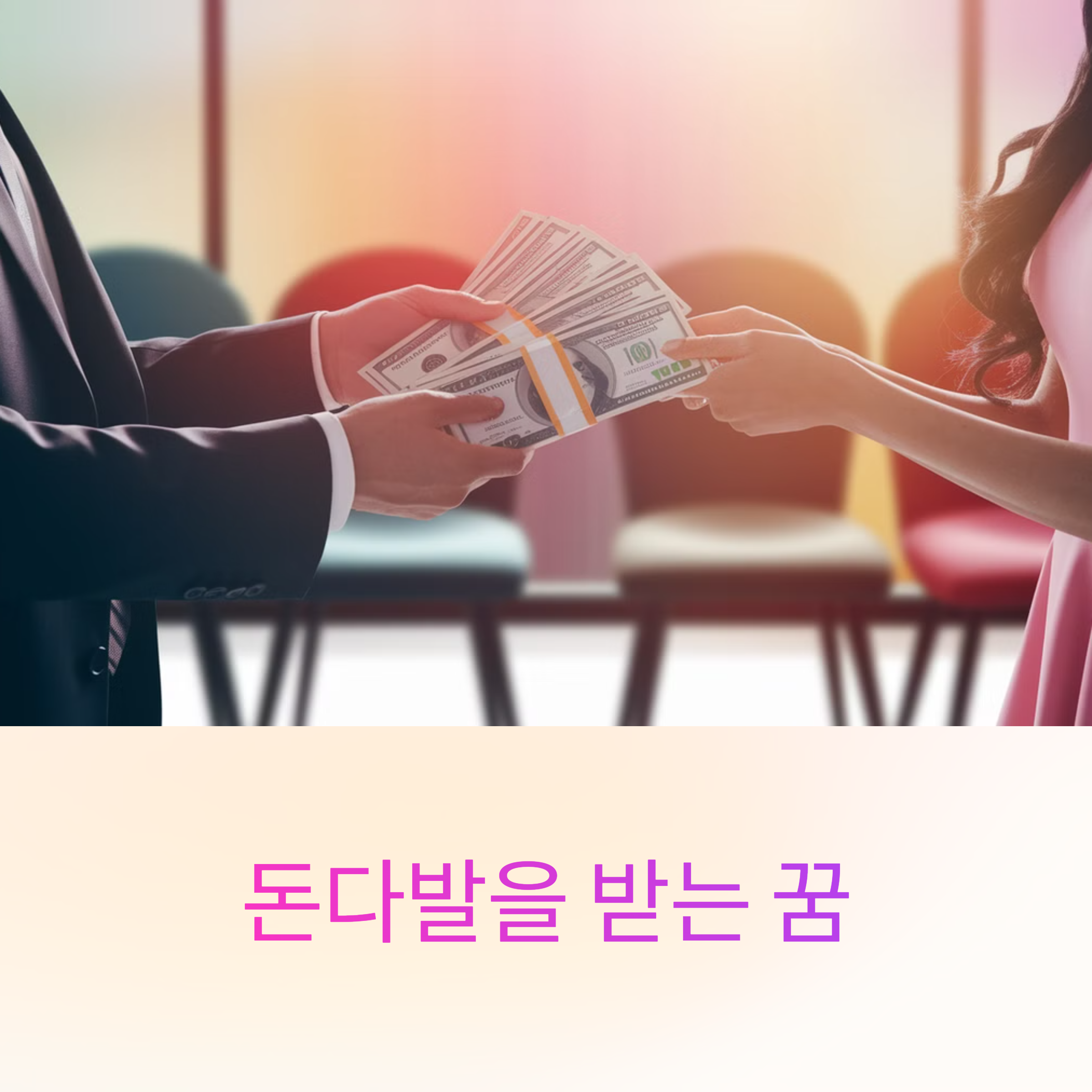 돈다발을 받는 꿈