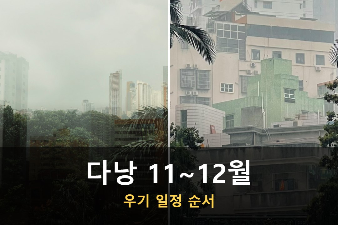 다낭 여행 11~12월 우기 도시 풍경