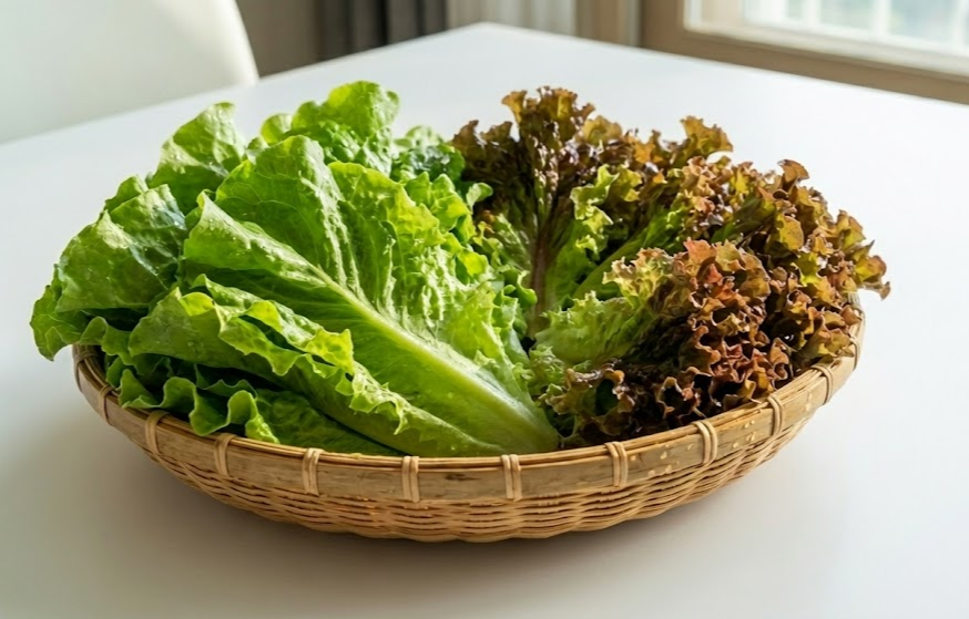 스트레스와 불면증 해소에 탁월한 청상추와 적상추