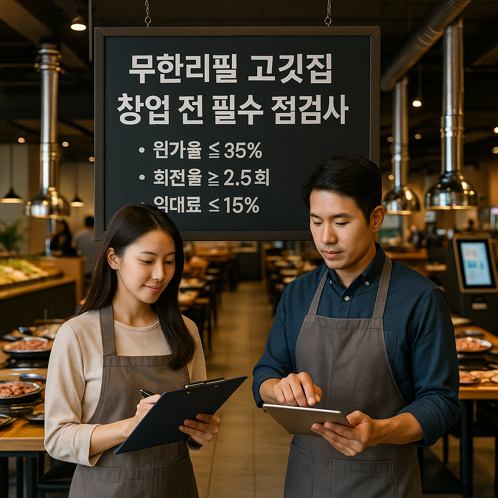 무한리필 고깃집 창업 전 필수 점검사항