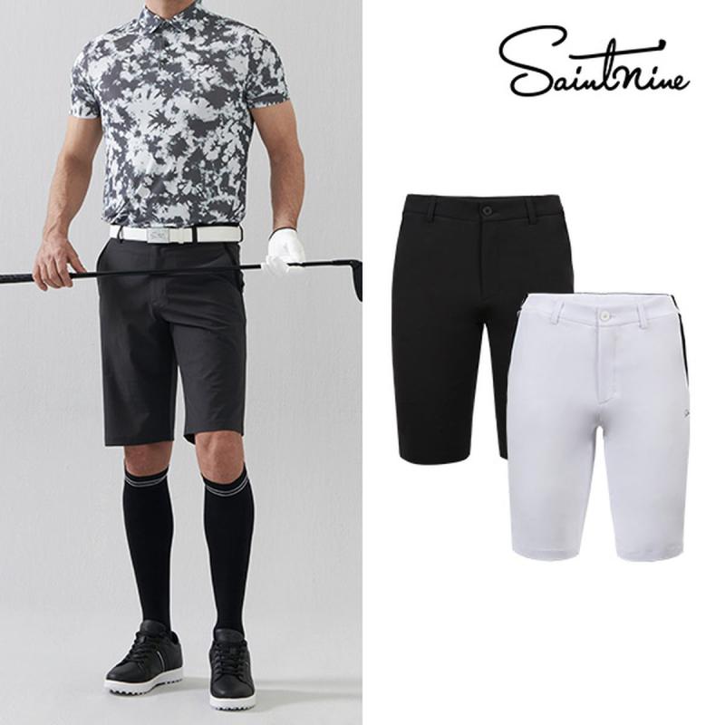 세인트나인 남성 포인트 골프 쇼츠 반바지 - 4622-106-303