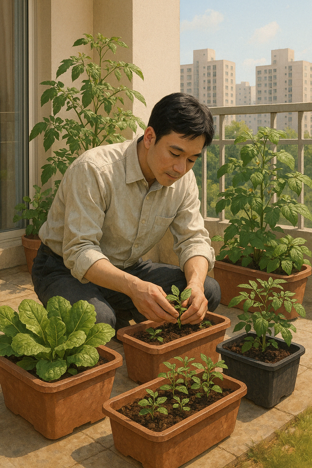 도시농업하는 남자