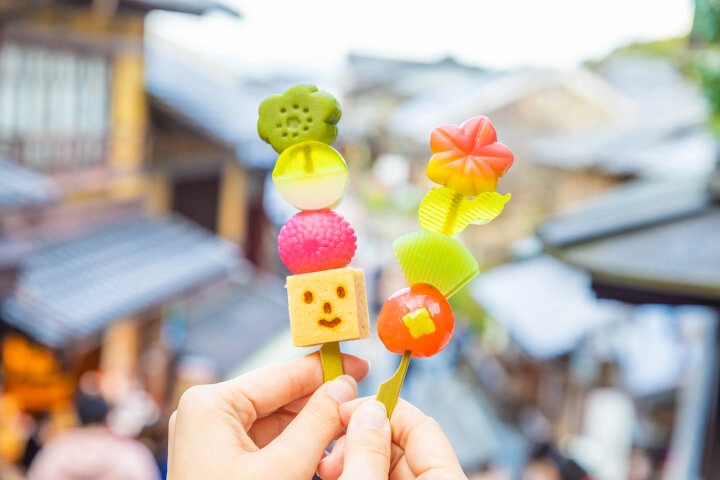 귀여운 꼬치 화과자