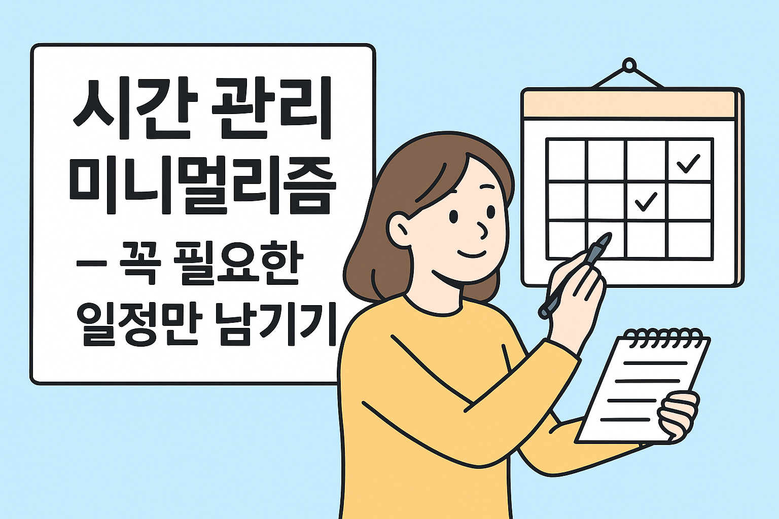 시간 관리 미니멀리즘