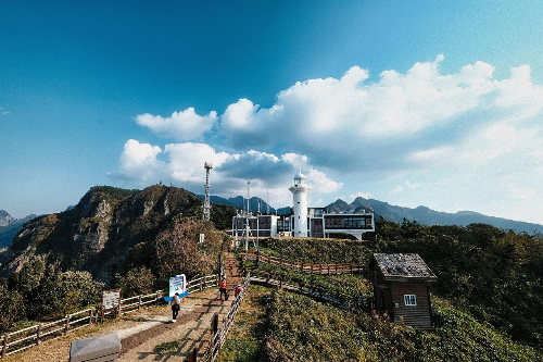 여름철을 맞아 울릉도에 여행온 관광객