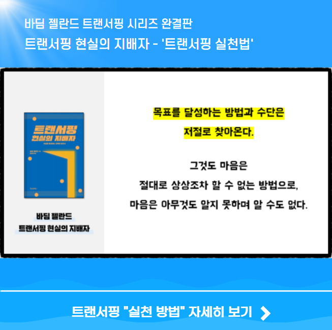 트랜서핑 현실의 지배자 트랜서핑 실천방법 안내 이미지