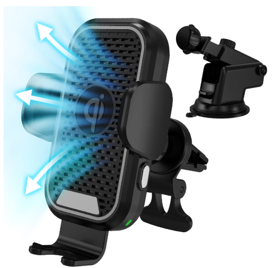 탐사 쿨링팬 FOD센서 15W고속 무선충전 차량용 거치대 무선충전거치대 추천