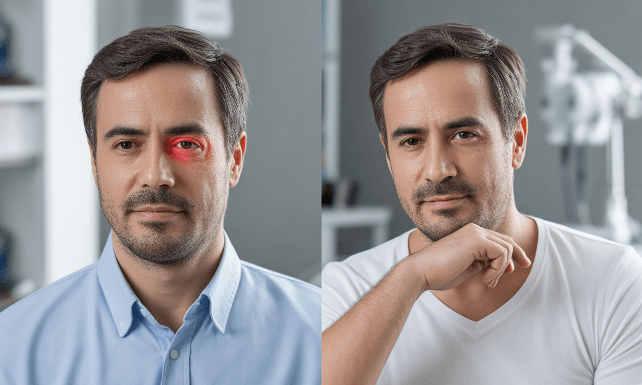 구안와사와-뇌졸중-구분법-눈이-충혈된-사람-모습