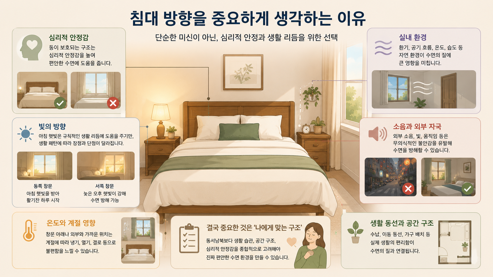 침대 머리 두는 방향