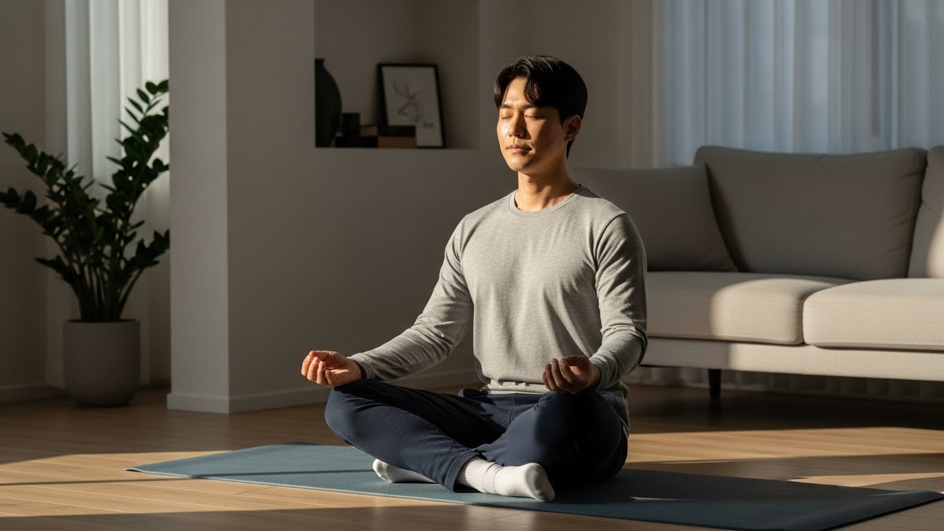 도파민 단식 이후 명료해진 정신으로 하루를 차분하게 시작하는 한국인 리더의 아침 루틴