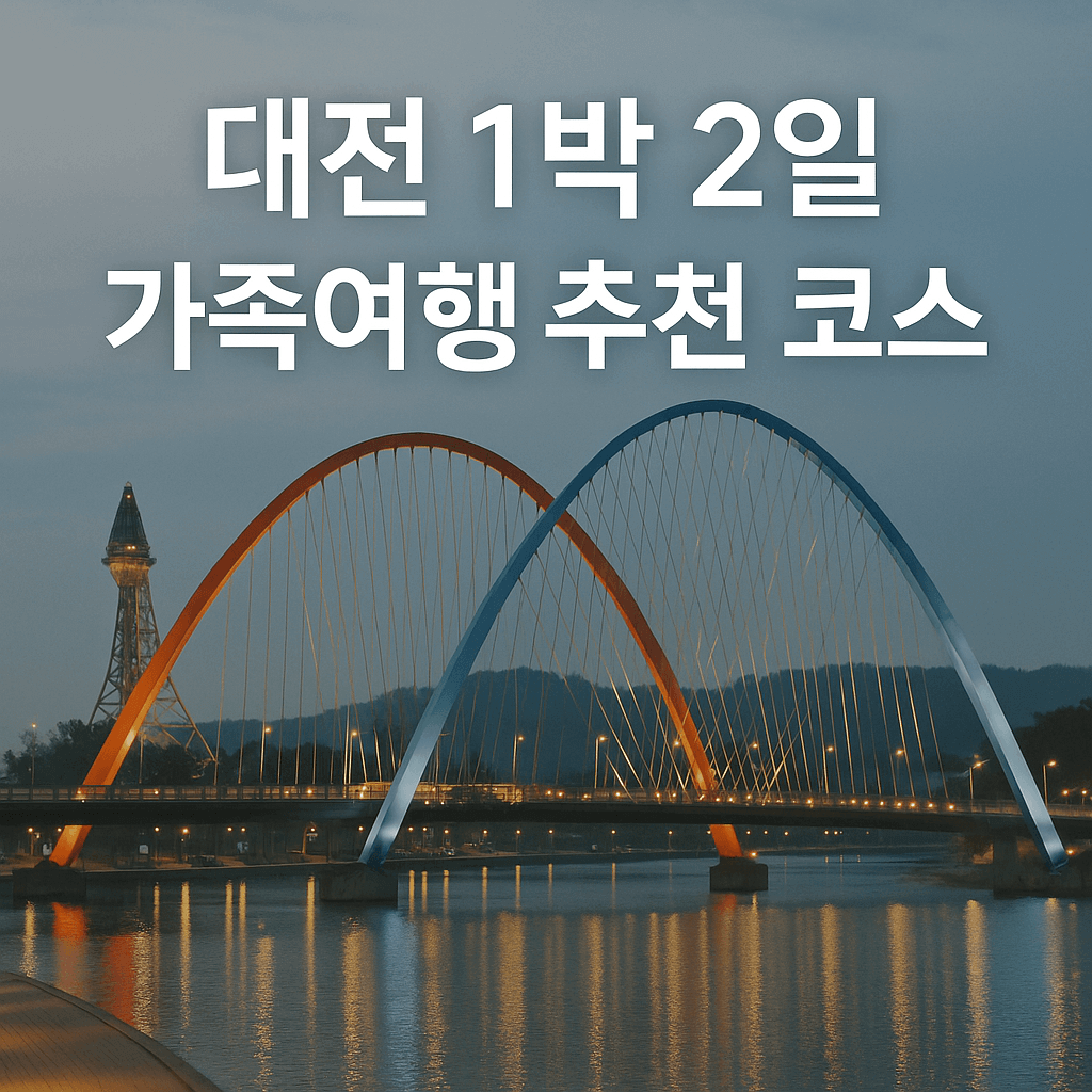 대전 가족여행 추천 코스: 과학&middot;동물&middot;수목원&middot;장태산까지 1박 2일 완벽 일정