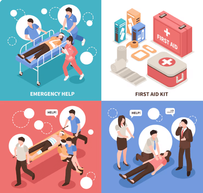 응급 환자들의 모습