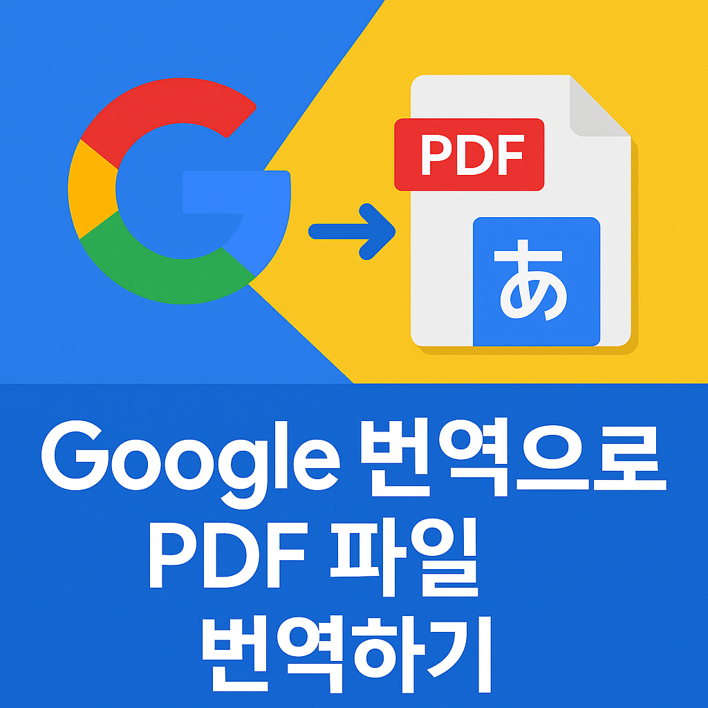 구글 번역으로 PDF 문서 번역하는 방법