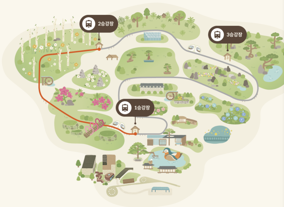 화담숲 모노레일 승강장 및 가격