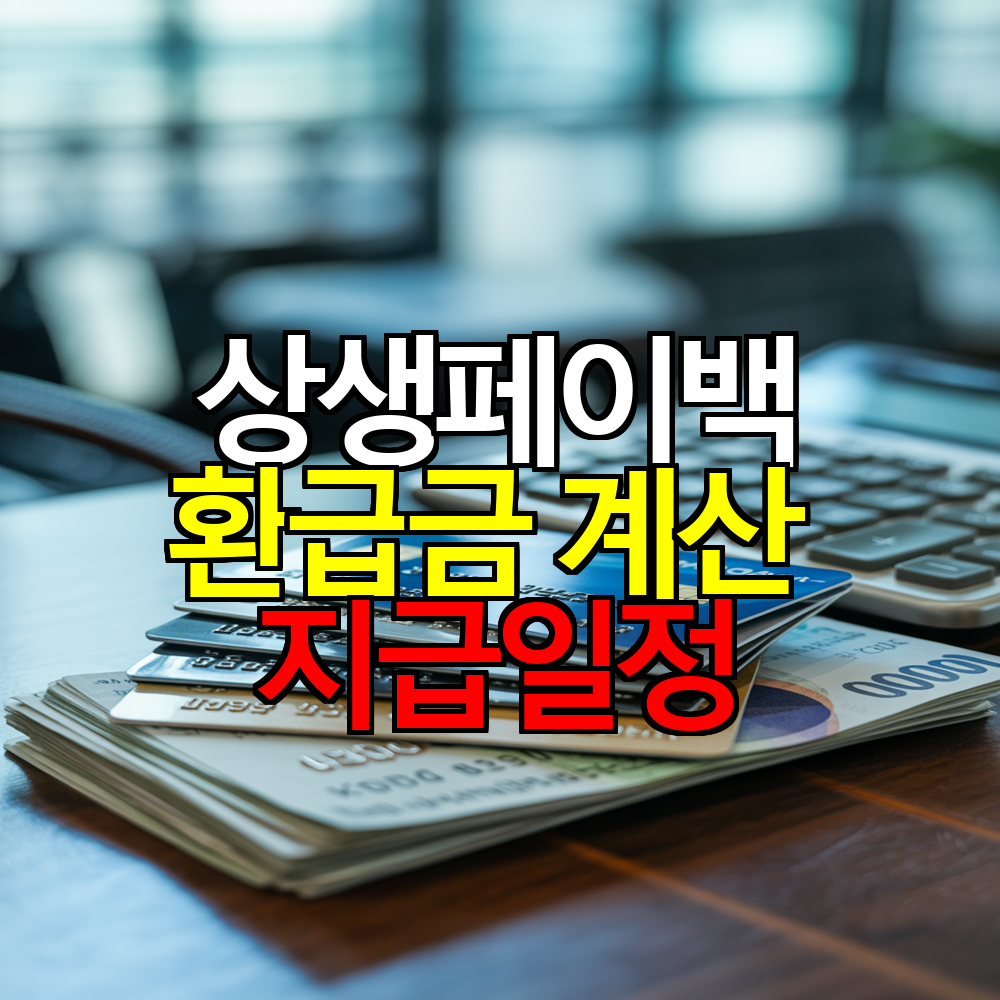 상생페이백 환급금 계산 방법과 지급일정