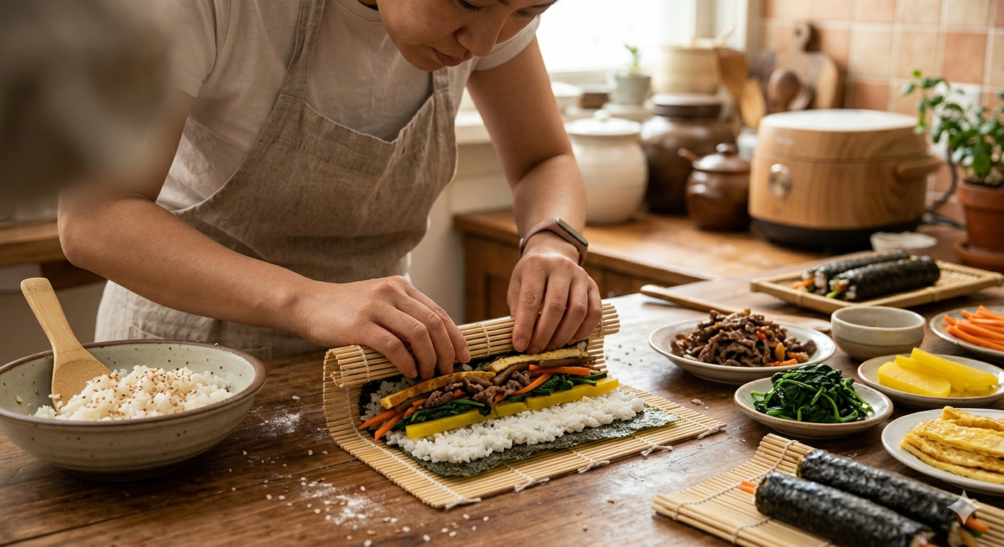 김밥만들기