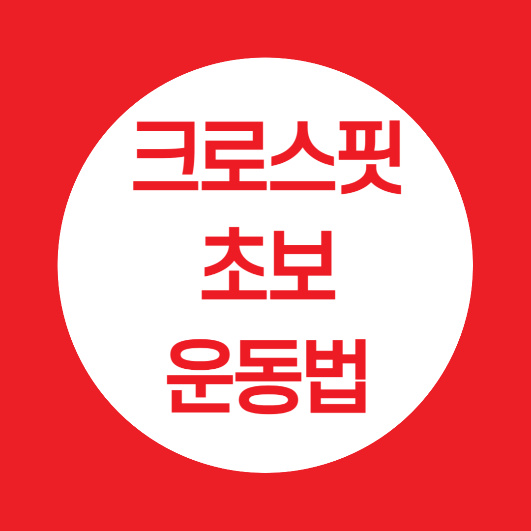 크로스핏 초보 운동법과 주의사항