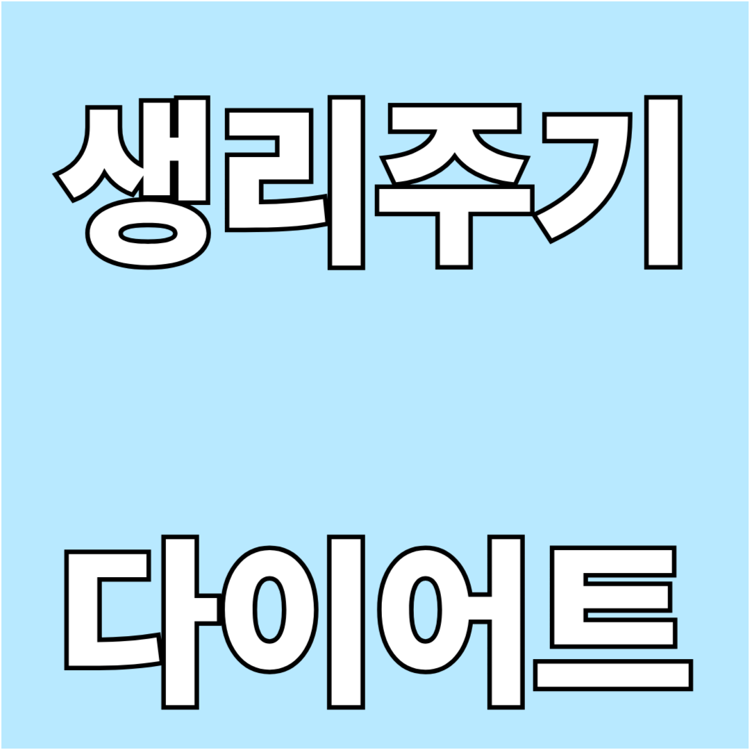 생리주기별 다이어트 루틴