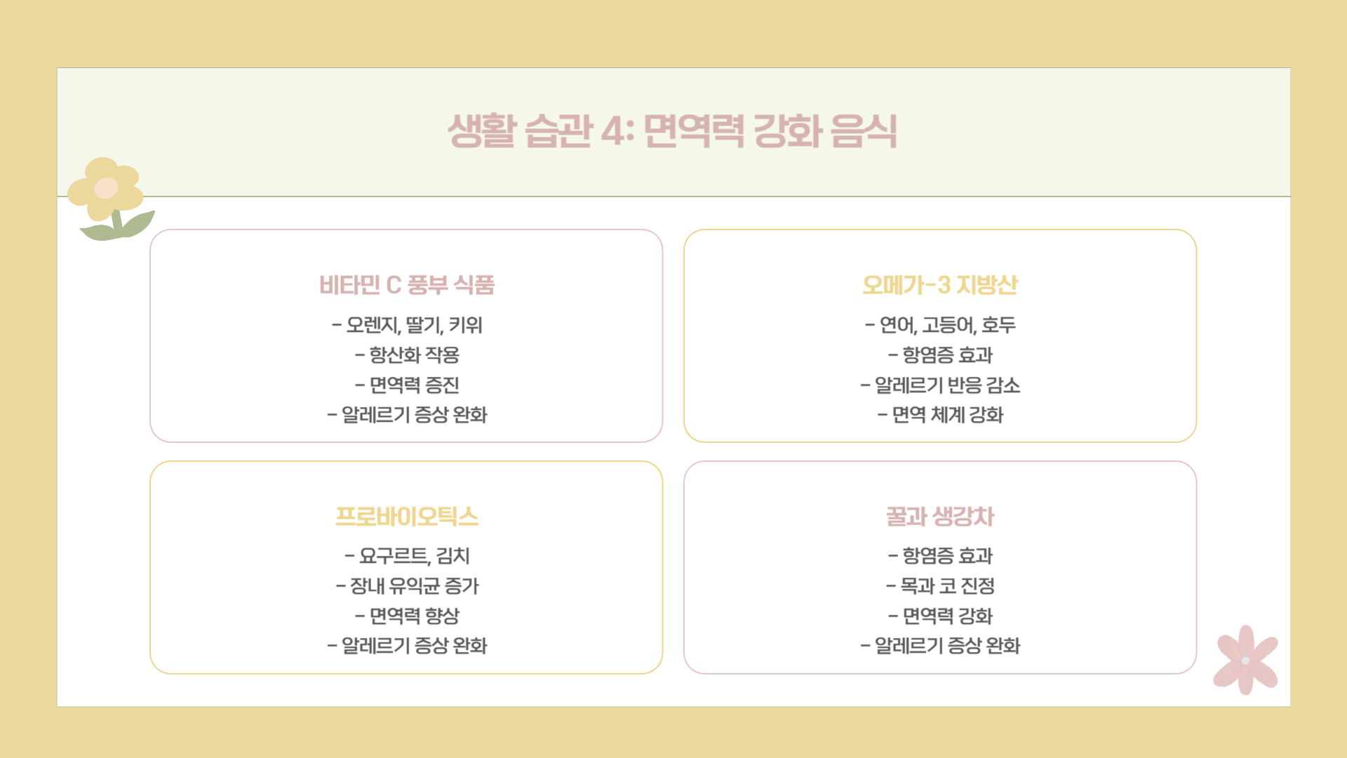 꽃가루 알레르기 예방을 위한 생활 습관 7가지