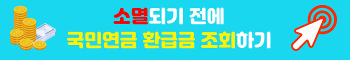 국민연금 환급금 조회