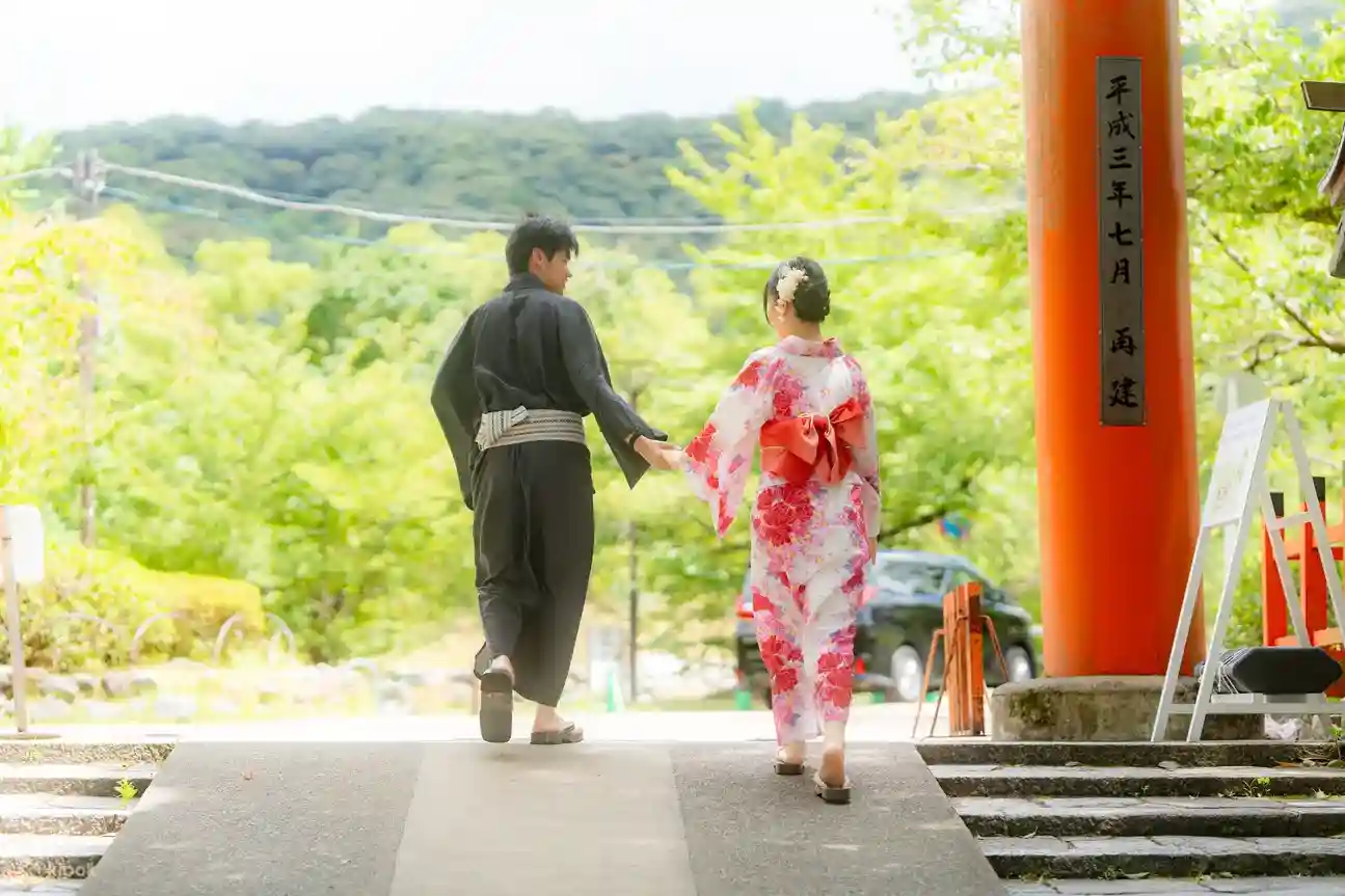 도쿄 아사쿠사 기모노 대여 헤어 스타일링 아이와후쿠 3번 매장 일본