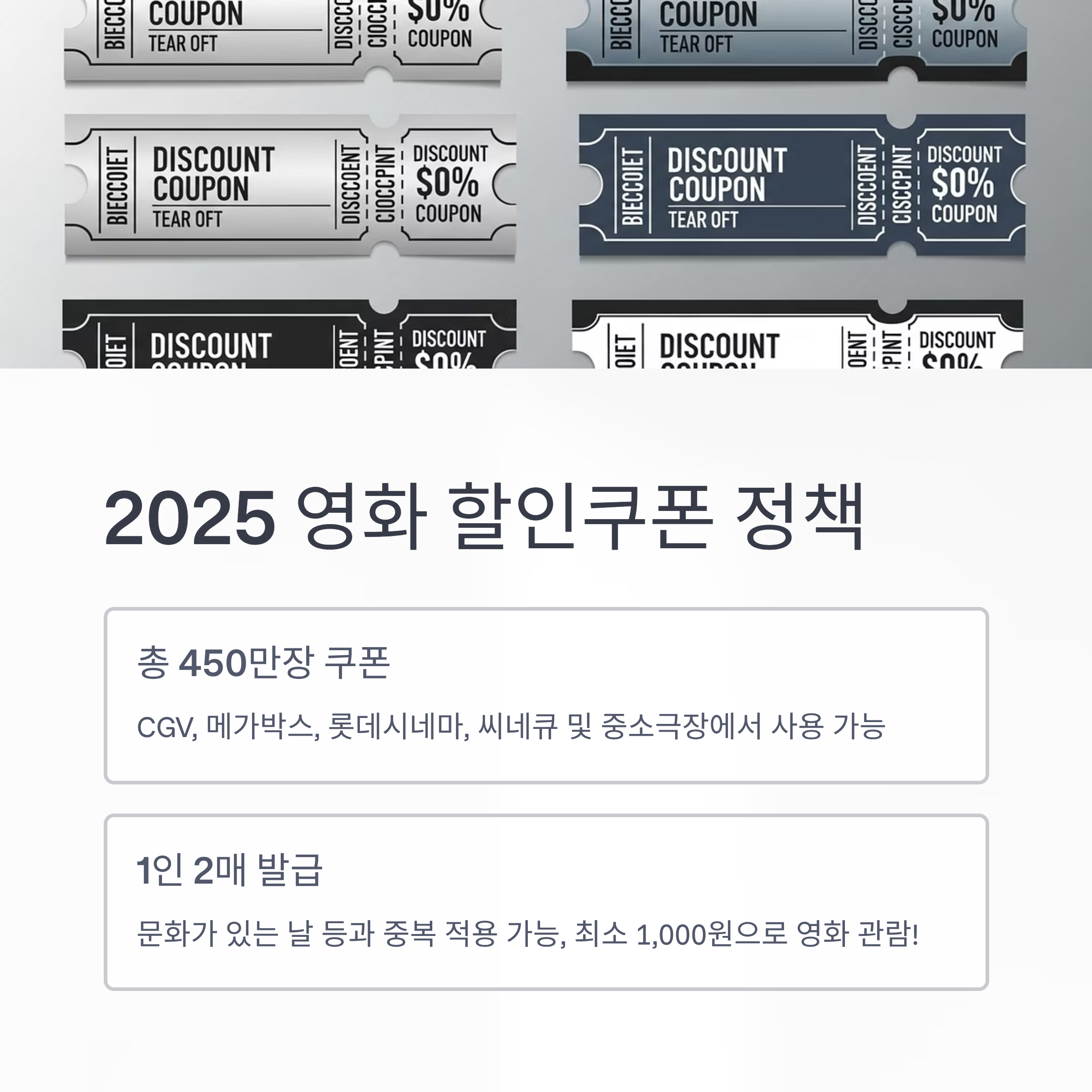 2025 영화 할인쿠폰 정책