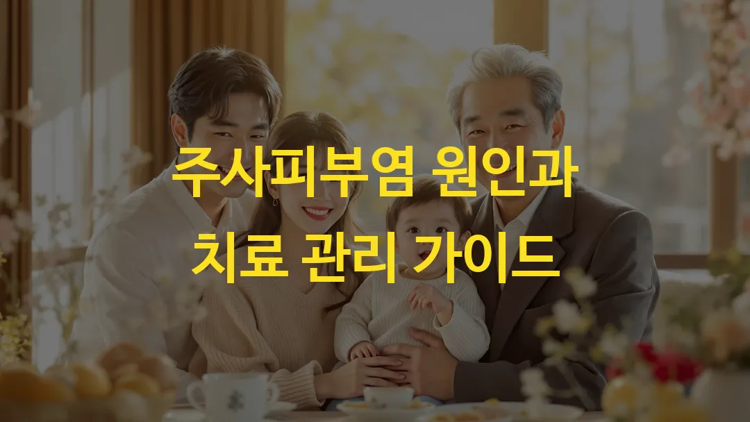 주사피부염 원인과 치료 관리 가이드